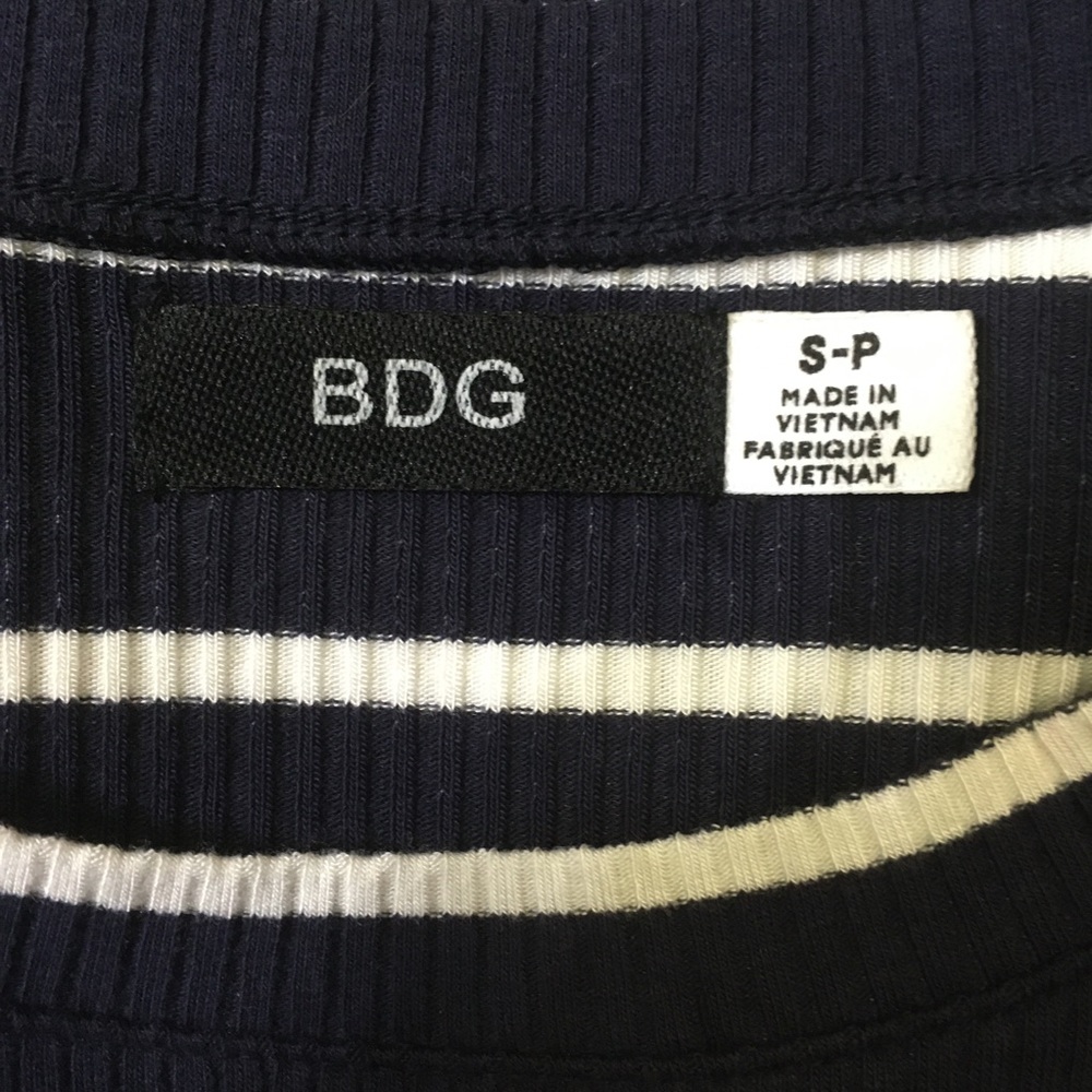 BDG STRIPED RIBBED SHORT SLEEVE DRESS - Picture 13 of 13